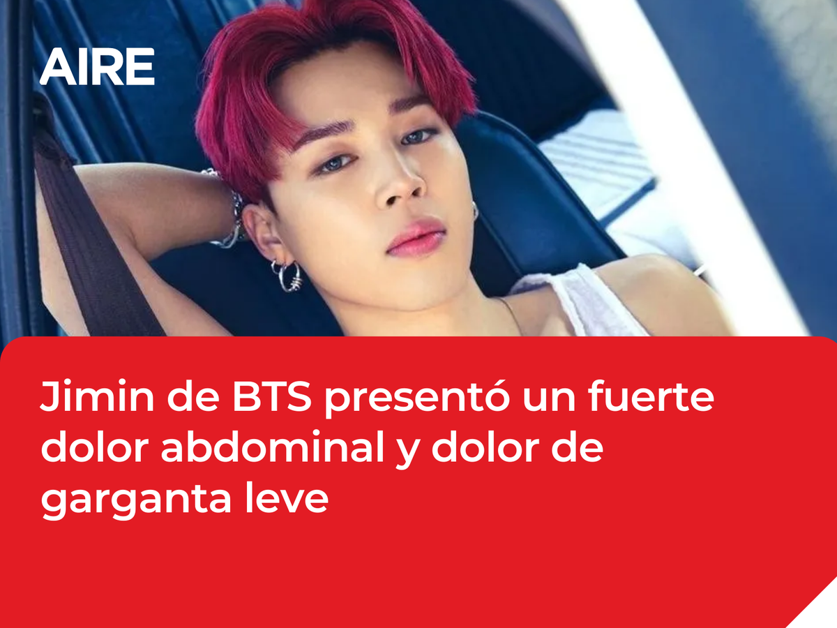 Jimin de BTS se recupera de su operaci&oacute;n y del covid.