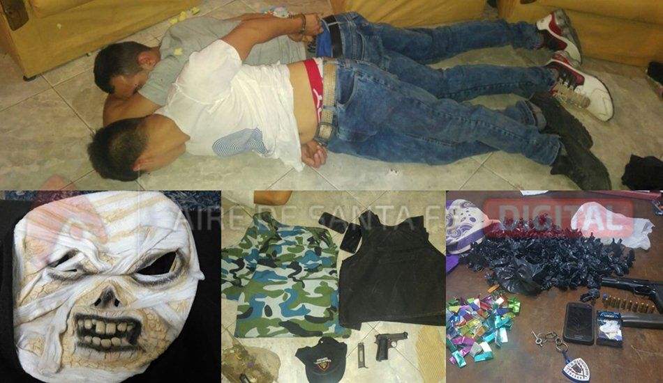 Rosario: lo detuvieron dos veces en 5 días, con armas chalecos antibalas y droga