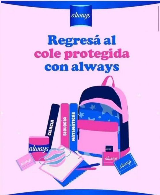 La campaña de la marca líder Always, en coordinación con Fundación Ruta 40, Fundación Andreani y Procter & Gamble.