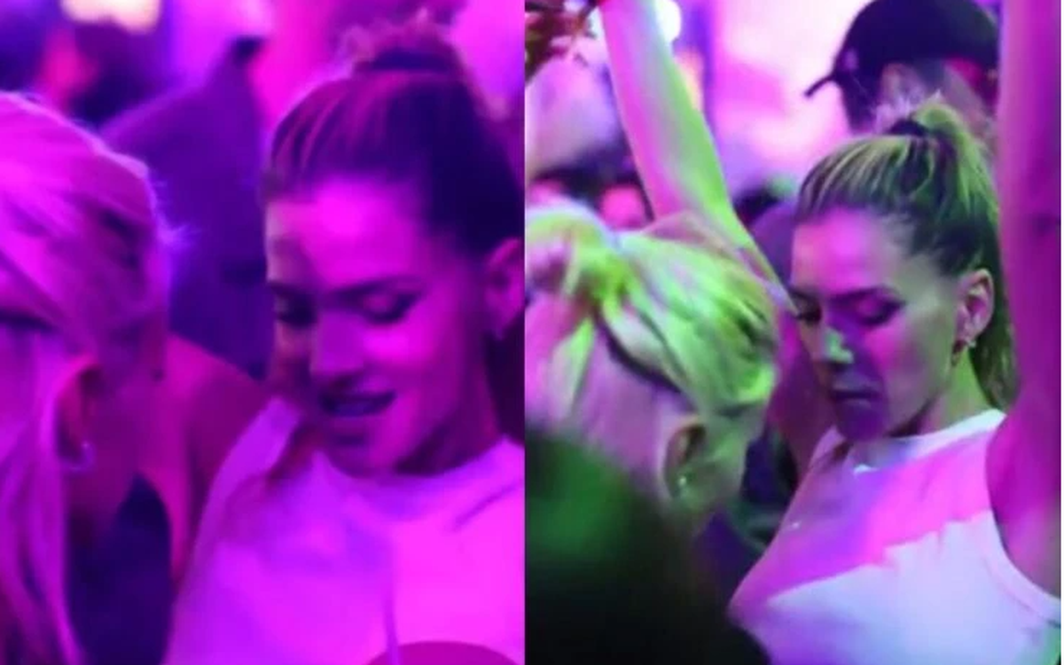 Captura del video hot de la China Suárez bailando con Valentina Zenere.