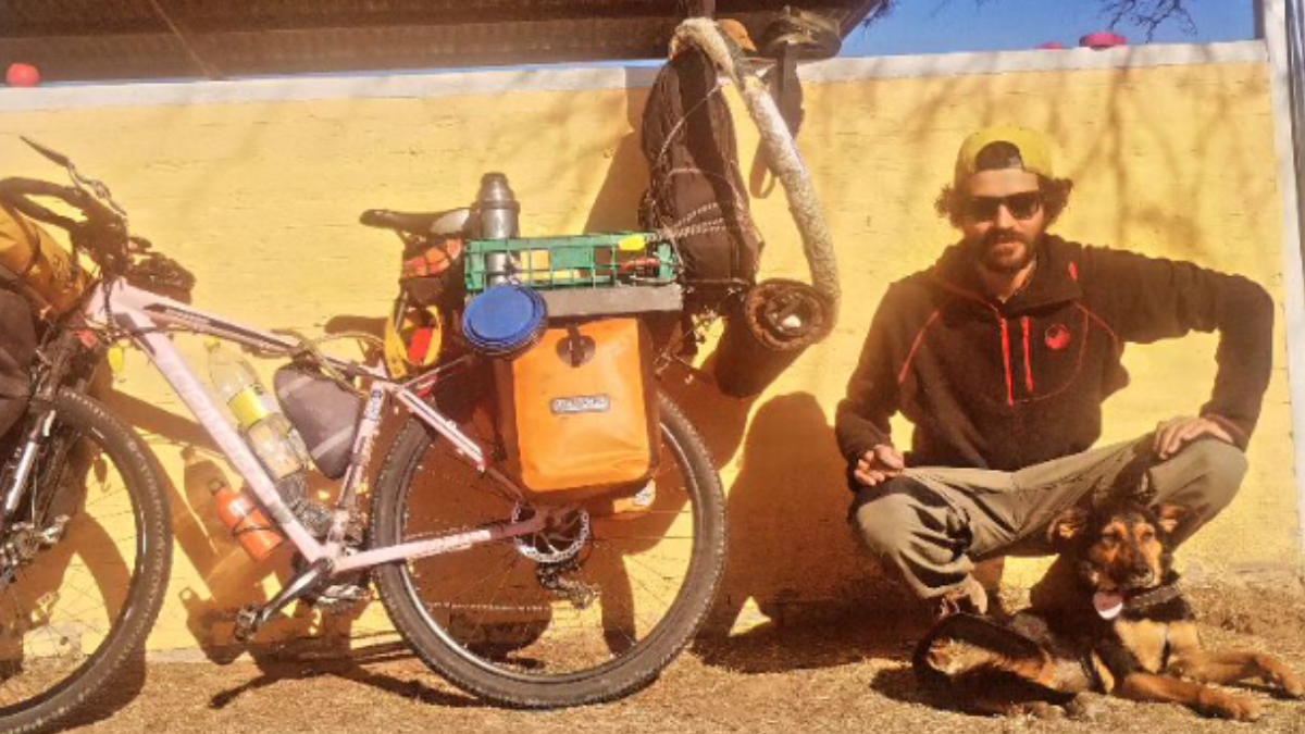 Nacho y Milka recorren Sudamérica en Bicicleta.
