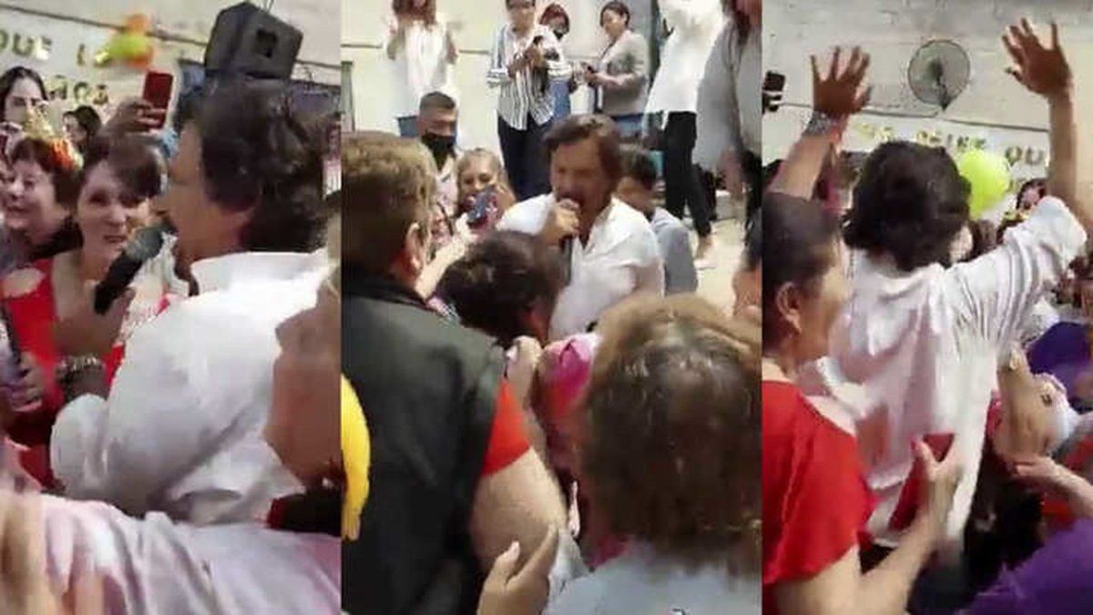 El gobernador de Salta imitó a Sandro en un acto y el video del momento se volvió viral