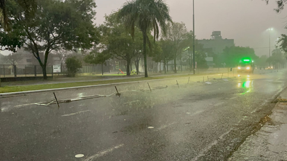 Lluvia intensa, viento y alerta en Santa Fe: las imágenes de la tormenta en la ciudad