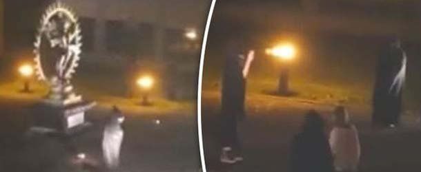 Escalofriante vídeo muestra un sacrificio humano durante un ritual satánico