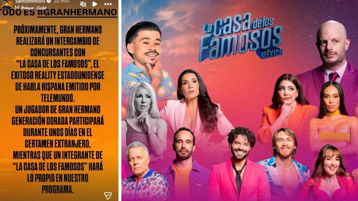Santiago del Moro sorprendi&oacute; a los seguidores de Gran Hermano con una noticia bomba: el primer intercambio internacional de la 'Generaci&oacute;n Dorada' junto a la cadena Telemundo