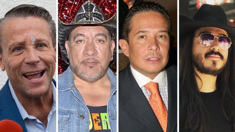 Alfredo Adame, Carlos Trejo Gustavo Adolfo Infante y Rey Grupero.