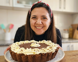 Tarta sin horno de chocolate y dulce de leche. Tarta sin horno de chocolate y dulce de leche.