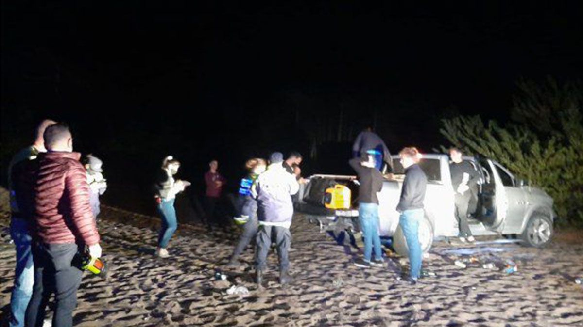 Fiesta clandestina con alrededor de 600 jóvenes en el denominado “El Bosquecito”