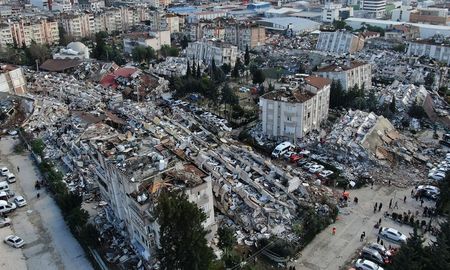Así luce la destrucción en el centro de la ciudad de Hatay el 7 de febrero. Así luce la destrucción en el centro de la ciudad de Hatay el 7 de febrero.