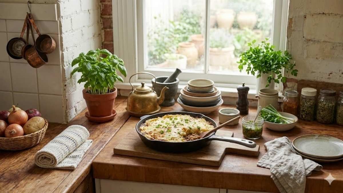 La clave del pastel de papas expr&eacute;s es cocinarlo a fuego muy bajo y con la sart&eacute;n siempre tapada para concentrar el calor.