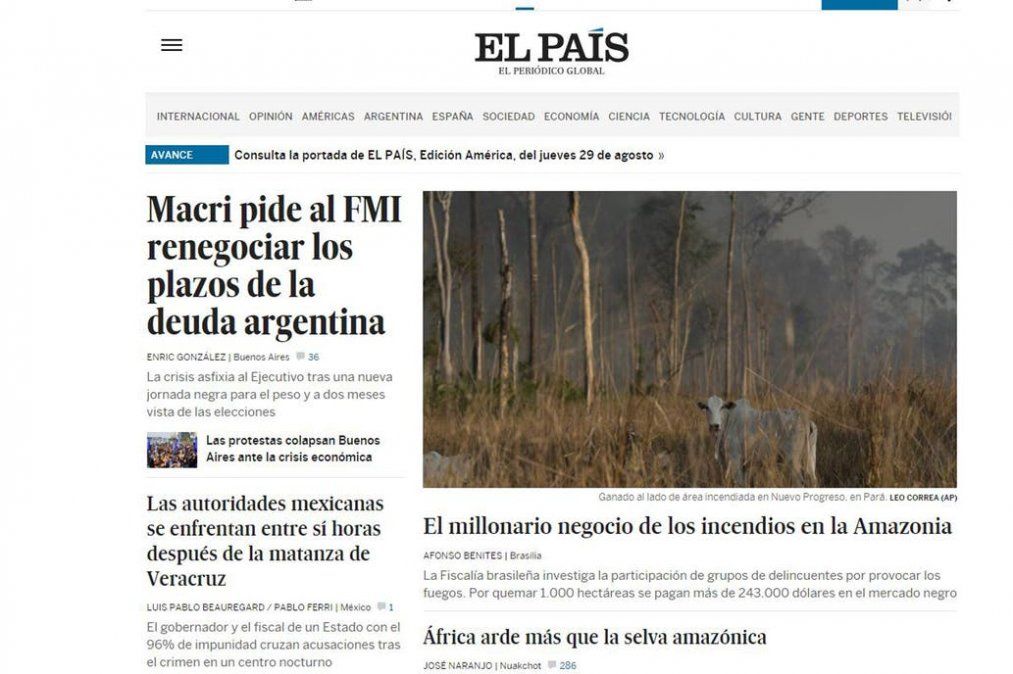 Cómo nos ven en el mundo: qué dijeron los diarios tras los anuncios de Lacunza