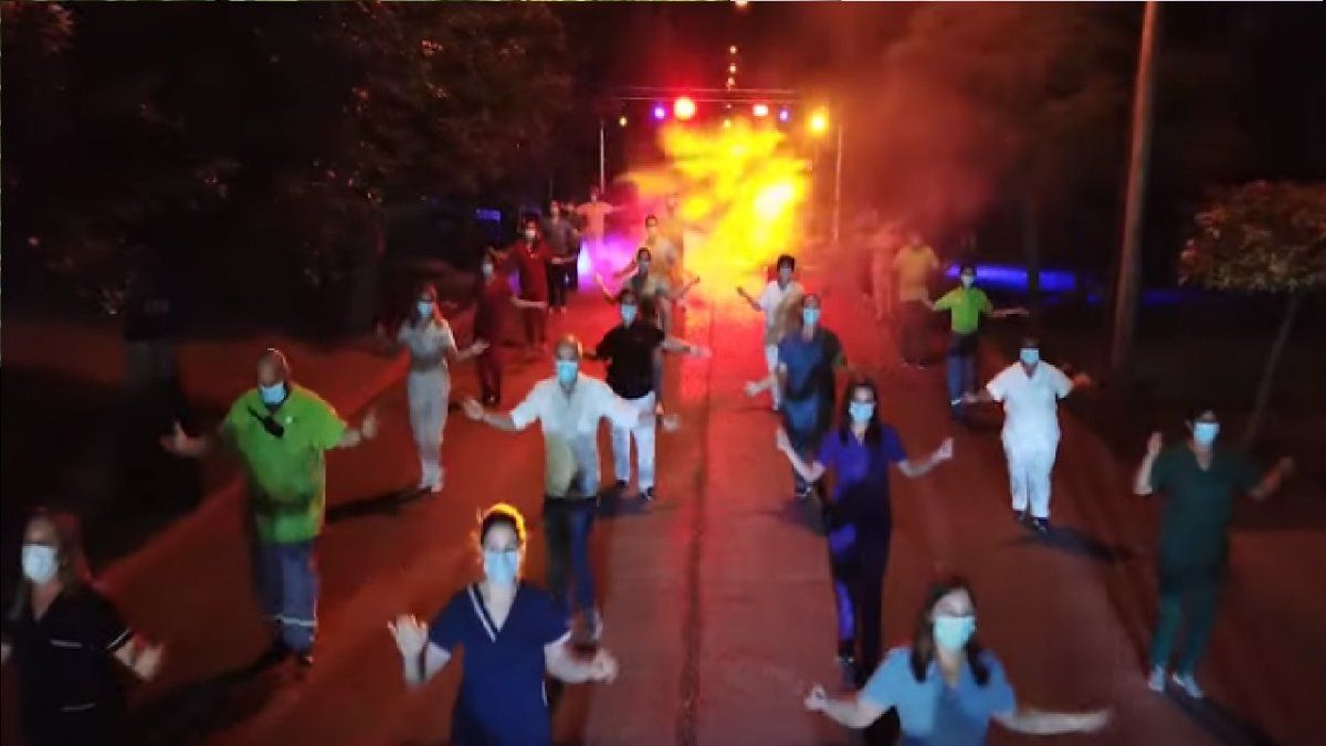 El emotivo video de los trabajadores de un hospital bonaerense al ritmo de Jerusalema