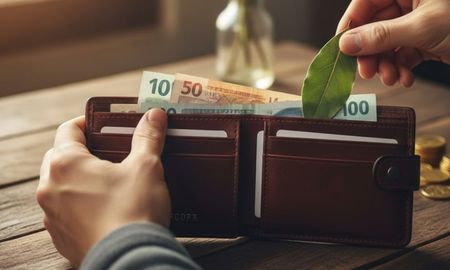 Llevar una hoja de laurel en tu billetera. Llevar una hoja de laurel en tu billetera.