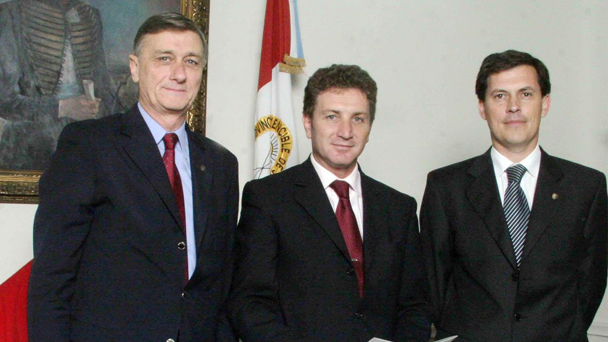 Binner, Ghirardi y Gaviola cuando estaban en el gobierno.