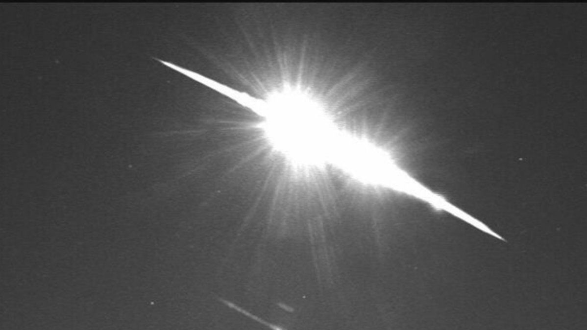 Destello de un meteoro captado en Reino Unido.