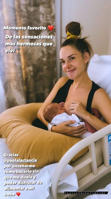 Julieta Nair Calvo se convirtió en mamá de Valentino.