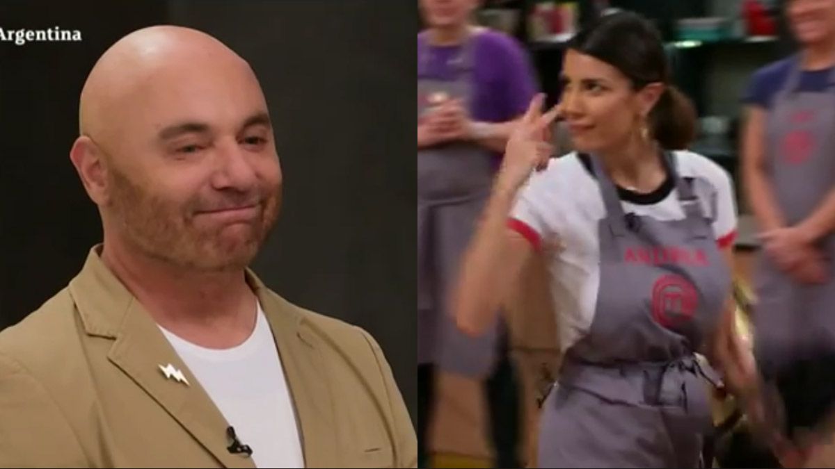 Andrea Rincón desafió a Germán Martitegui en MasterChef