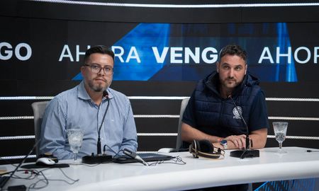 Federico Galeano, secretario de Hacienda de UTEDYC, y Matías Fontana, secretario gremial de la entidad, en los estudios de AIRE. Federico Galeano, secretario de Hacienda de UTEDYC, y Matías Fontana, secretario gremial de la entidad, en los estudios de AIRE.