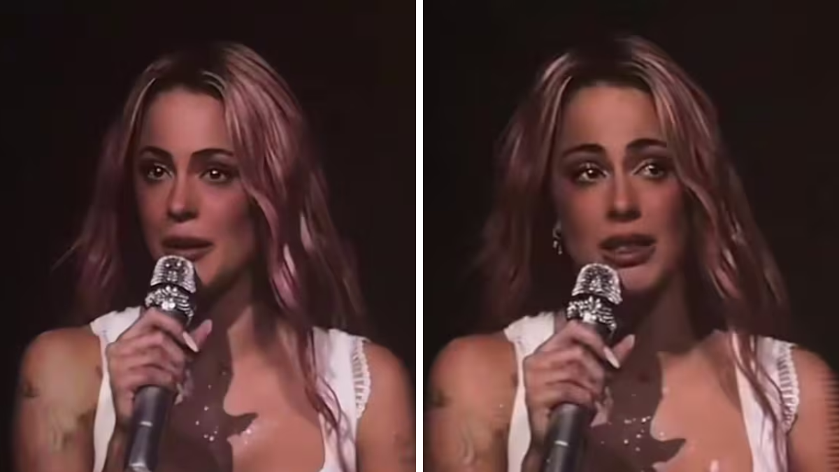 Tini Stoessel frenó su show en Colombia para agradecer el apoyo del público y reconoció que transita un duelo familiar.