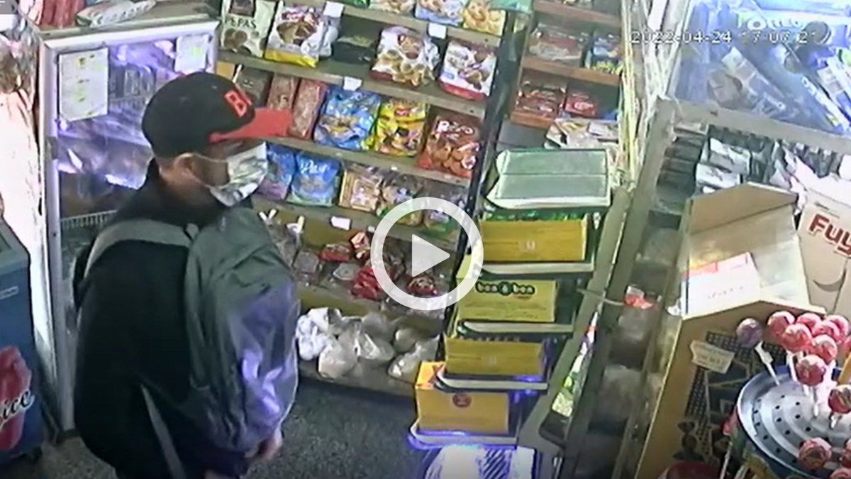 Video: entró, robó y antes de irse le rompió la cabeza de un culatazo a la dueña del local
