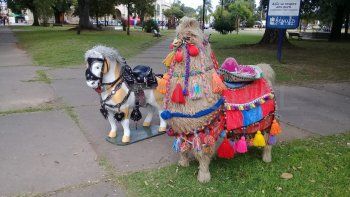 Las figuras estaban ubicados en la plaza Guadalupe, sobre calle Piedras.