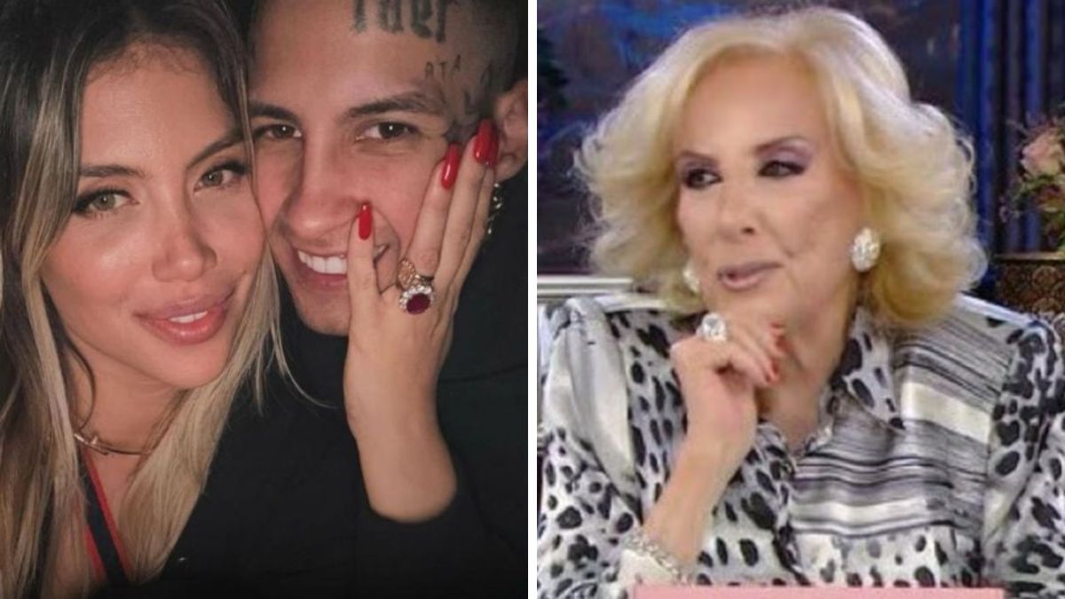 Wanda Nara irrumpió en el programa de Mirtha Legrand e hizo una declaración de amor a L-Gante.