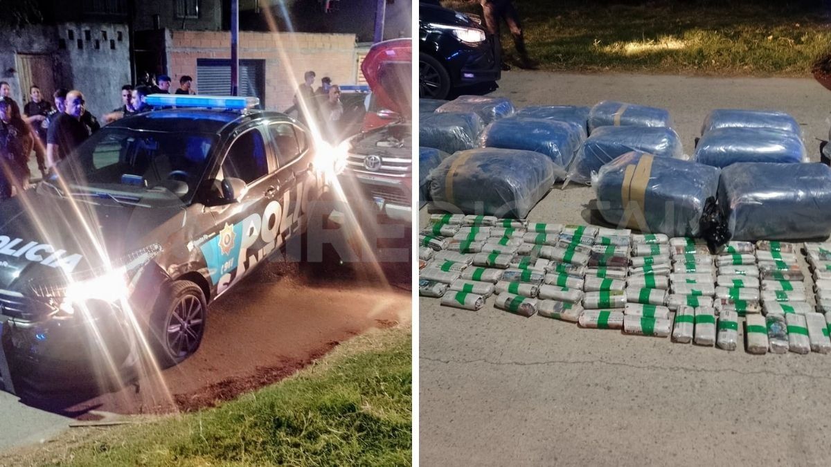 Rosario: persecución, choque y el secuestro de una camioneta con un cargamento de hojas de coca