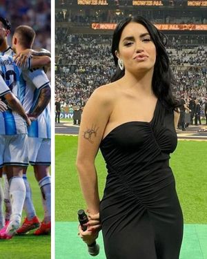 La reconocida cantante argentina Lali Espósito arribó al Aeropuerto Internacional de Ezeiza procediente de Europa tras disfrutar de unos días de descanso.