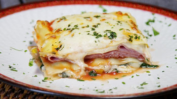 Lasaña exprés de jamón y queso: la receta más fácil para preparar en 30 minutos