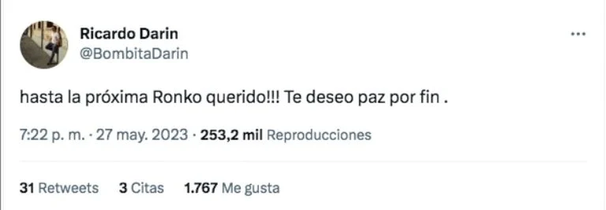 Ricardo Darín se despidió de su perro.