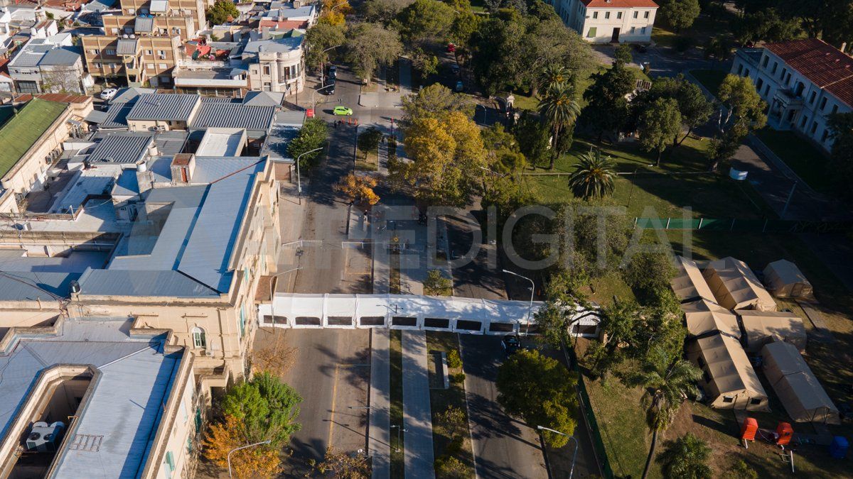 Este lunes desocupan el hospital de campaña y comienzan a sacar la manga del Cullen.&nbsp;
