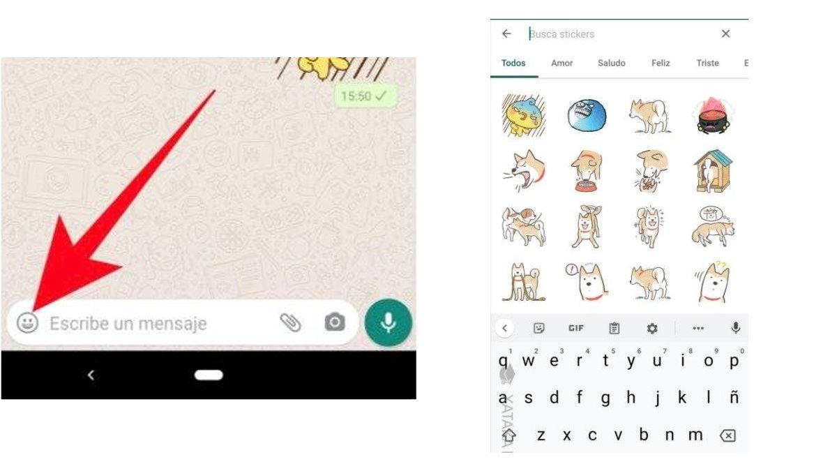 ¿Cómo utilizar el buscador de stickers?