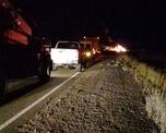 choque, fuego y muerte en una ruta de neuquen: tres personas murieron calcinadas choque, fuego y muerte en una ruta de neuquen: tres personas murieron calcinadas