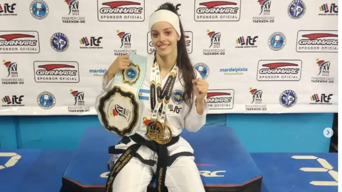 Indira logró clasificar al Mundial de Taekwondo de Finlandia que se disputará en septiembre de este año. Indira logró clasificar al Mundial de Taekwondo de Finlandia que se disputará en septiembre de este año.