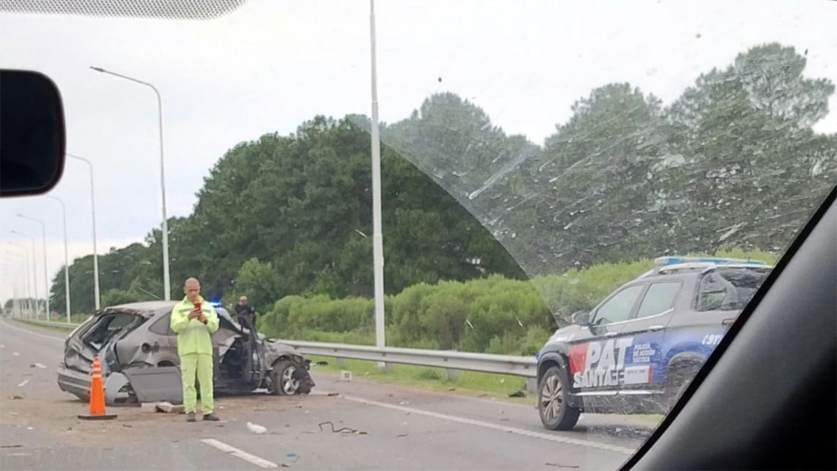 El accidente ocurrió a la altura de La Tatenguita. El accidente ocurrió a la altura de La Tatenguita.
