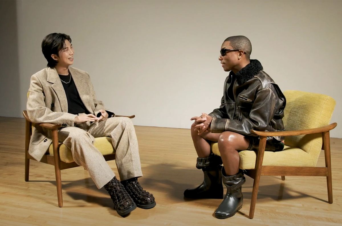 Pharrell y RM de BTS dieron una entrevista para Rolling Stone.