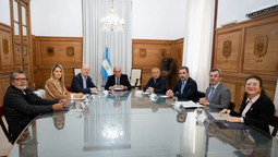 Guillermo Francos, Federico Sturzenegger, Alfredo Cornejo, Carolina Losada, Gerardo Martínez, Martín Rappallini y Cristian Ritondo.