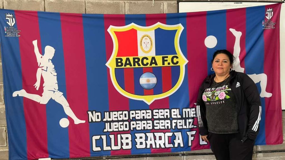 Liga Infantil de los Barrios con el Barca fútbol club de Yapeyú