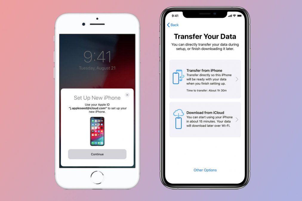 Transferencia de datos de tu viejo iPhone a uno nuevo