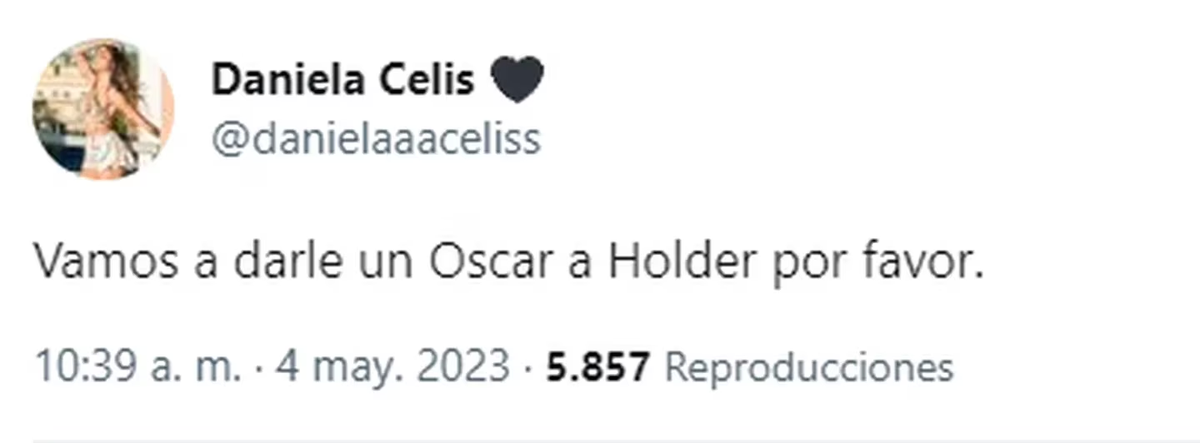 La llamativa reacción de Daniela Celis sobre el video íntimo de Tomás Holder.