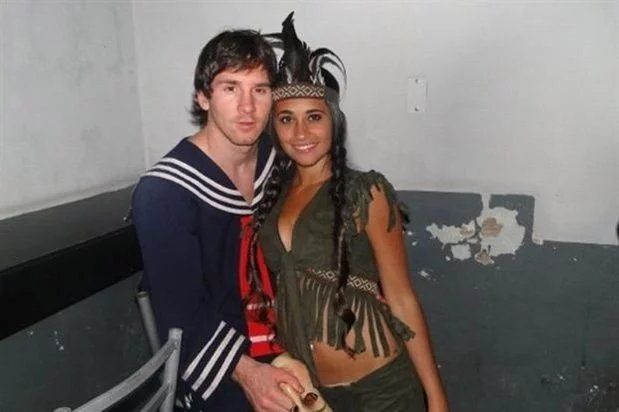Antonela Roccuzzo y su Lionel Messi.