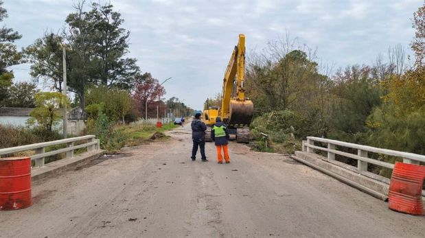 Vialidad Nacional supervisa las obras en el puente entre Carcarañá y Correa, en el sur de Santa Fe.