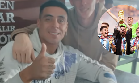 La noche especial de Brian Fernández con un campeón del mundo y un ex Colón. La noche especial de Brian Fernández con un campeón del mundo y un ex Colón.