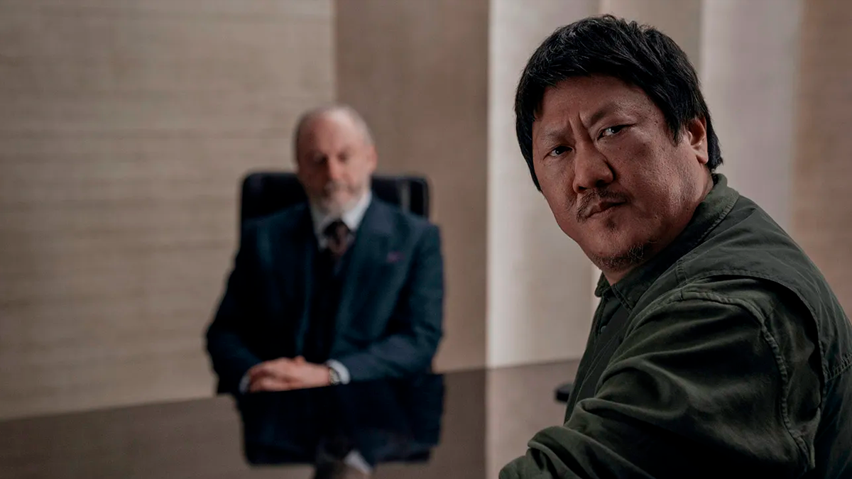 Liam Cunningham y Benedict Wong en “El problema de los 3 cuerpos”. Liam Cunningham y Benedict Wong en “El problema de los 3 cuerpos”.