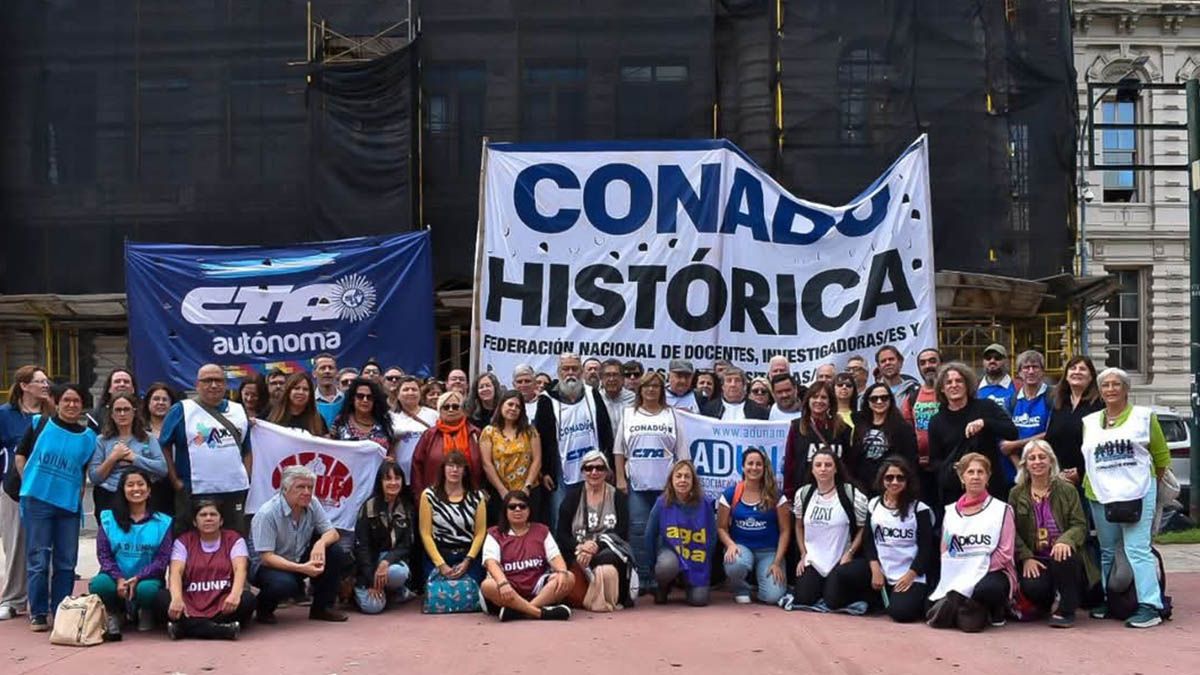 Conadu Histórica convocó a un nuevo paro para los docentes universitarios.