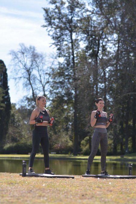 La China Suárez se prepara físicamente.