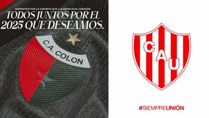 Los mensajes de Colón y Unión para sus hinchas de cara al 2025: 