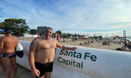 Fernando Fleitas participó de una carrera de exhibición en el marco de las actividades de cierre de la Semana de la Laguna. Fernando Fleitas participó de una carrera de exhibición en el marco de las actividades de cierre de la Semana de la Laguna.