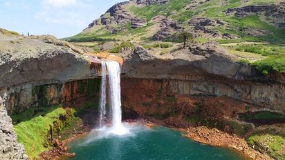 Ni Nahuel Huapi ni El Chaltén: la increíble cascada escondida en medio de la Patagonia