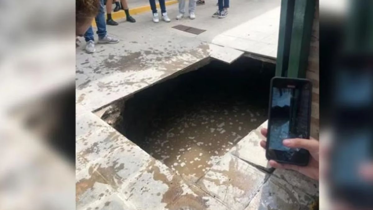 Córdoba: se hundió el piso de una escuela y los alumnos se lastimaron al caer en un pozo negro.